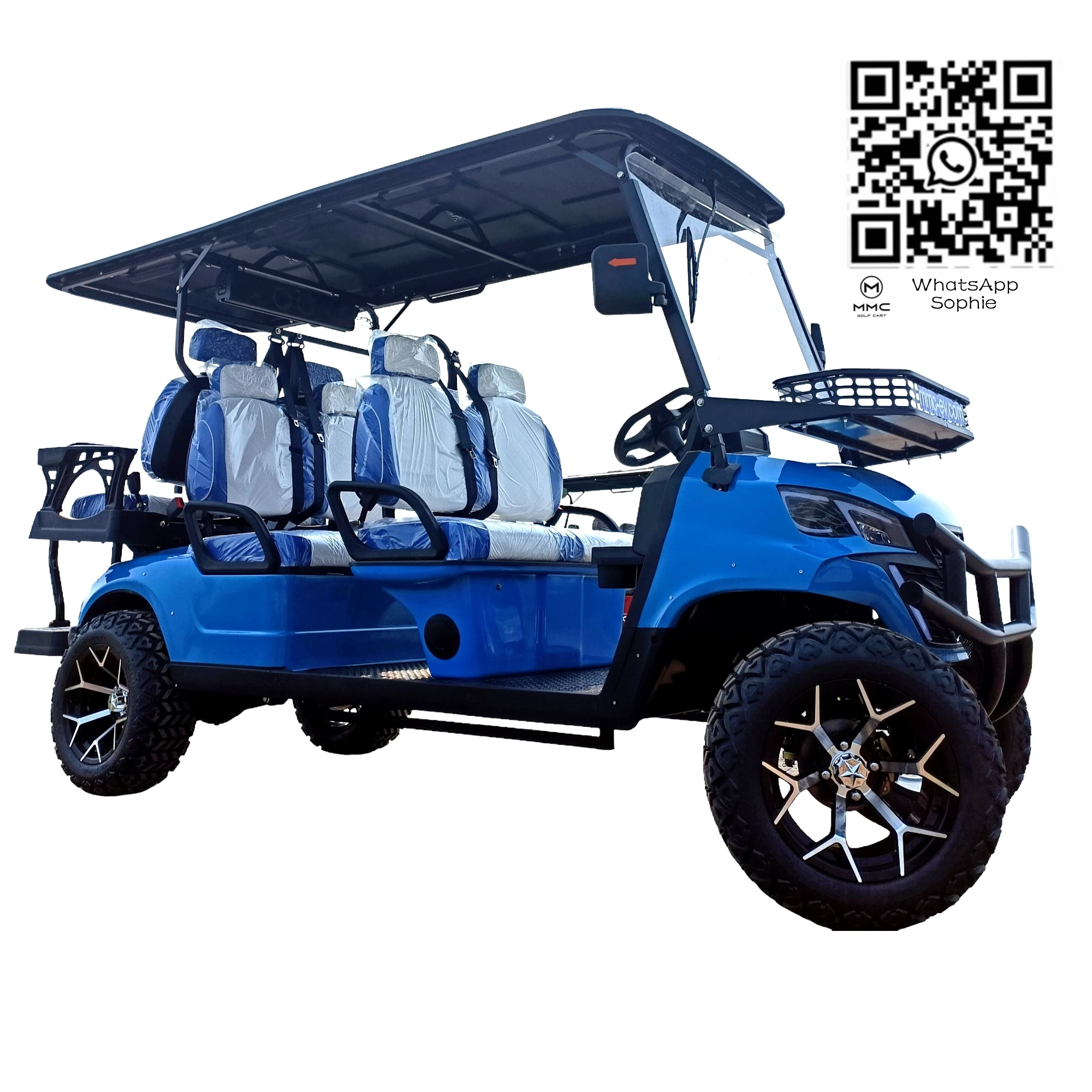 Off road 4-seater Electric Golf Cart with Bump Custom Body Color Seat Color Lifted Buggy 30% Climbing Capacity Road Legal