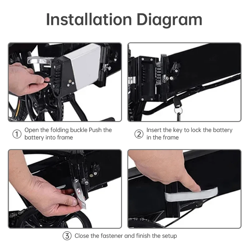 36V Folding Ebike Battery 15.6Ah 17.5Ah 21Ah 22.4Ah 24.5Ah  for engwe c20 pro Electric Bike