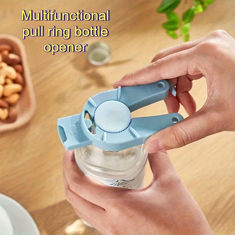 Multifunctional Bottle Opener Plastic Can Opener Water Bottle Gripper Jar Lid Remover Pull Tab Soup for Weak Hand Senior Elderly
