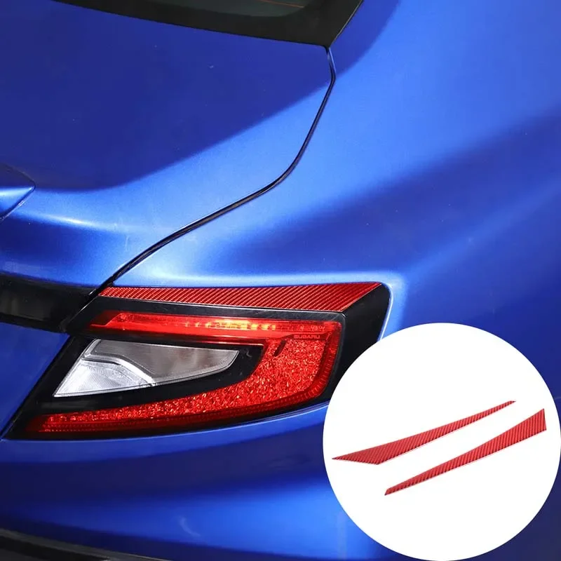 

For Subaru WRX/WRX STI 2022 2023 Soft Carbon Fiber Sticker Car Rear Tail Light Eyebrow Cover Trim LHD RHD Accessories