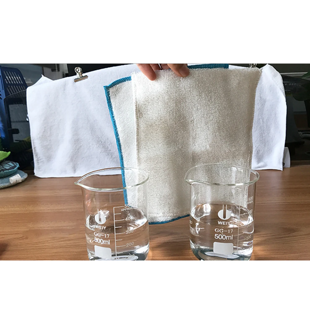 

5Pcs Bamboo Fiber Dish Washing Cloths Premium Kitchen Household Multi Purpose Absorbent Furniture Window Cloths