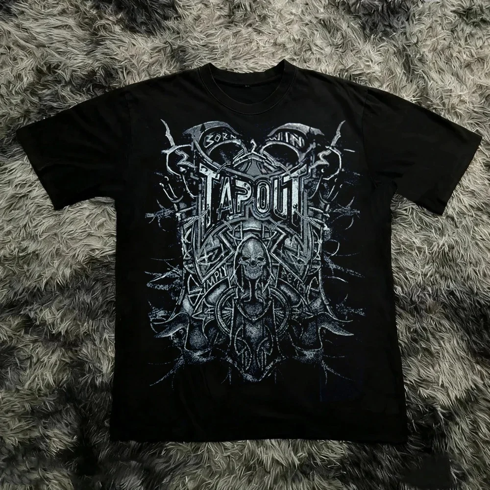 2026 Summer Vintage Y2K Tapout T Shirt Men Women Summer Graphic Print T-shirt USA Y2K 90s Tee Fashion Gothic Streetwear Tee Tops