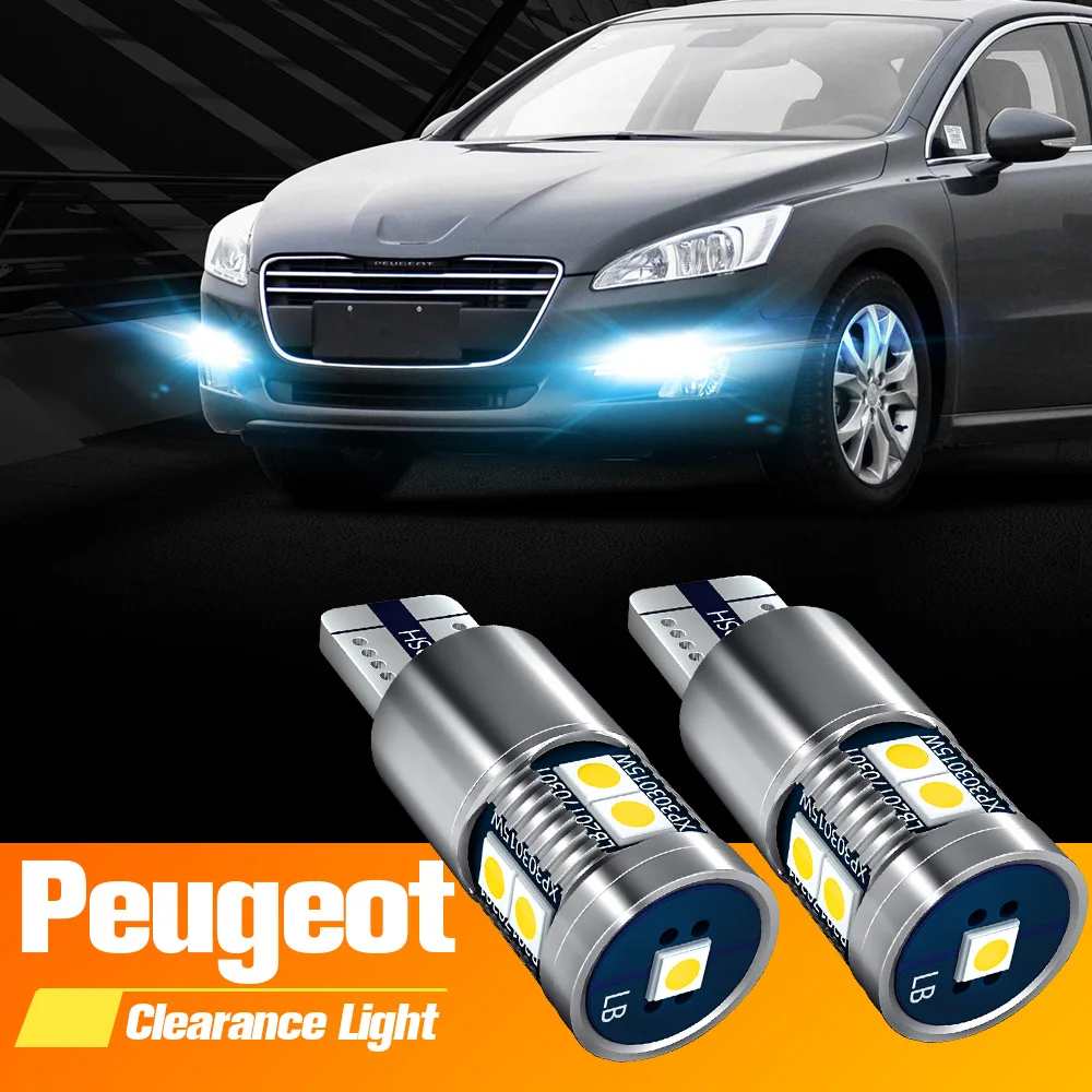 

2pcs LED Clearance Light Parking Bulb Lamp W5W T10 For Peugeot 1007 107 106 207 307 306 4007 4008 407 508 607 807 Bipper Partner