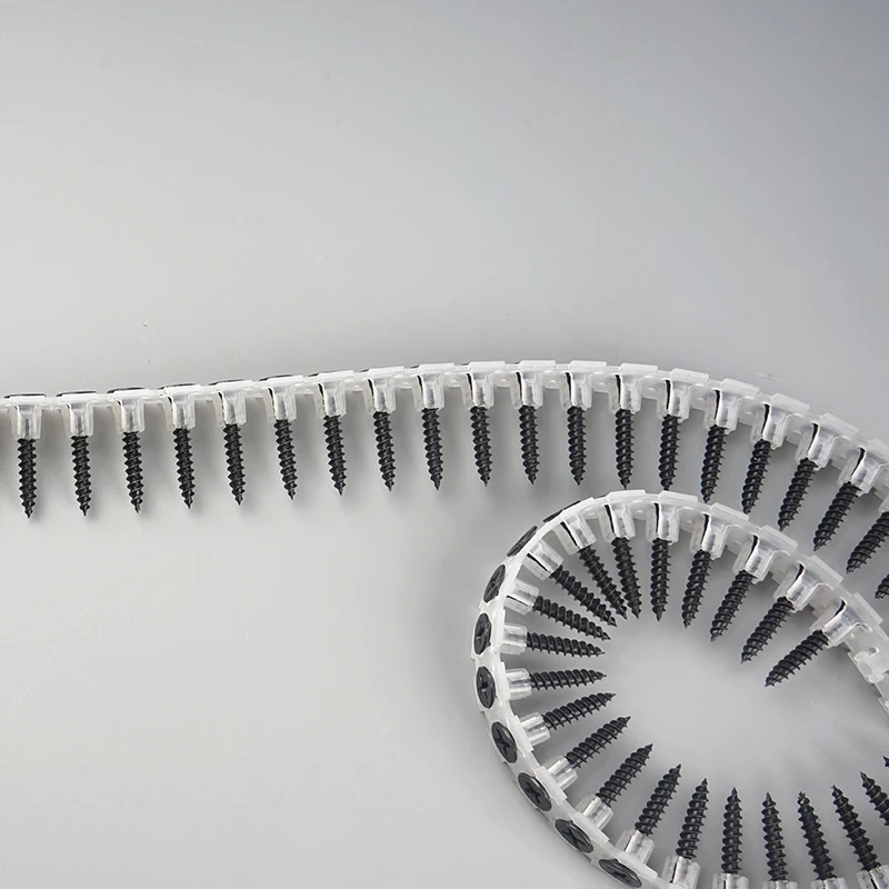 50pcs Black Self-Tapping Screws, Plastic Strips, Drywall Concrete Screws, Suitable for Carpentry And Drywall Renovation