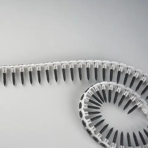 50pcs Black Self-Tapping Screws, Plastic Strips, Drywall Concrete Screws, Suitable for Carpentry And Drywall Renovation