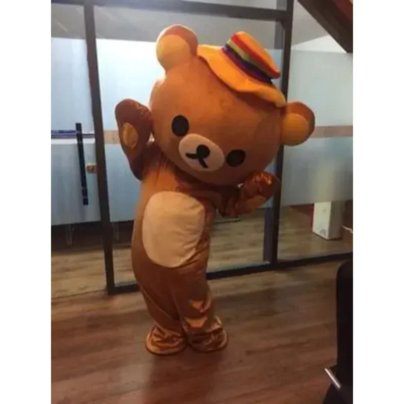 Le immagini reali al 100% erano Rilakkuma costume della mascotte orsacchiotto abbigliamento MN11