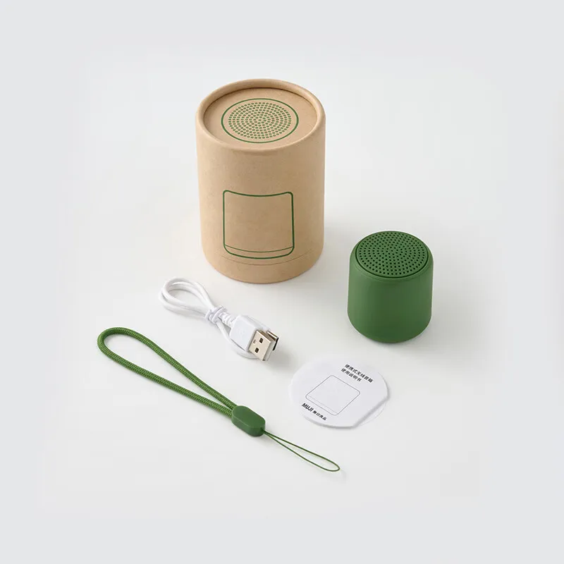 Mini Altavoz Bluetooth Pequeño Macaron Color Portátil Inalámbrico Subwoof Escritorio Hogar