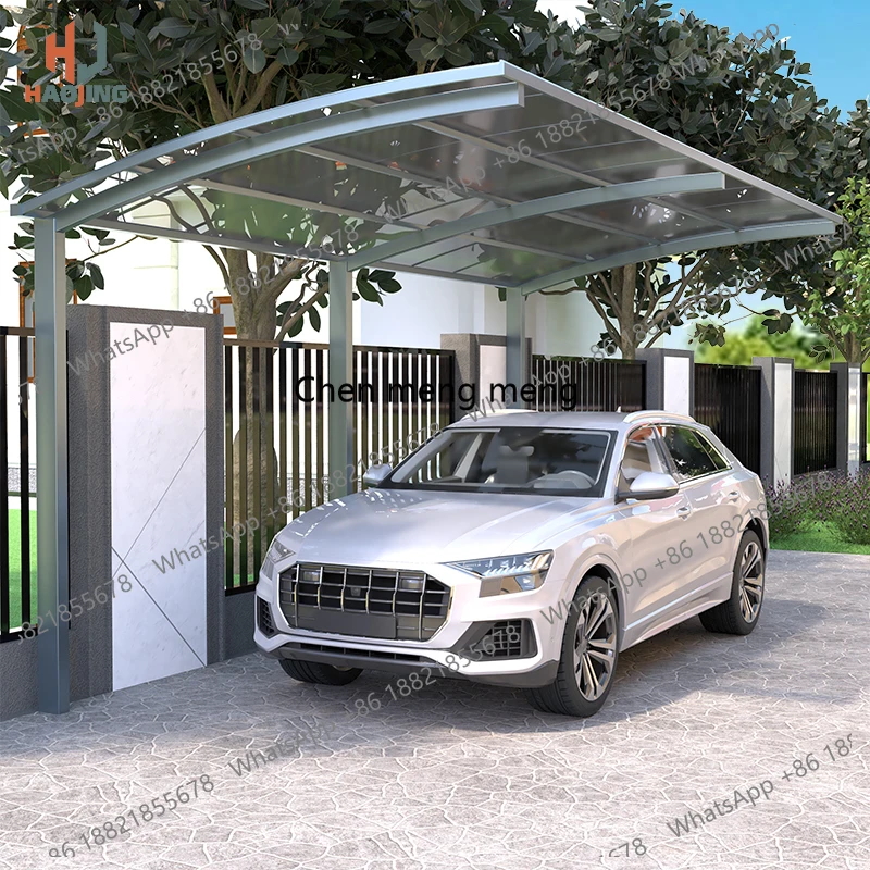 

Luxurious Customized Aluminum gazebo carport 2 car port exterior 3x6 3x4 outdoor metal canopy polycarbonate shed garage Parking