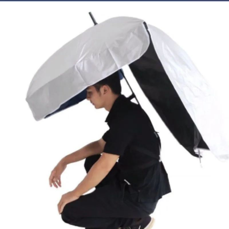 Lightweight and back-mounted sunscreen fishing umbrella tea-picking parasol