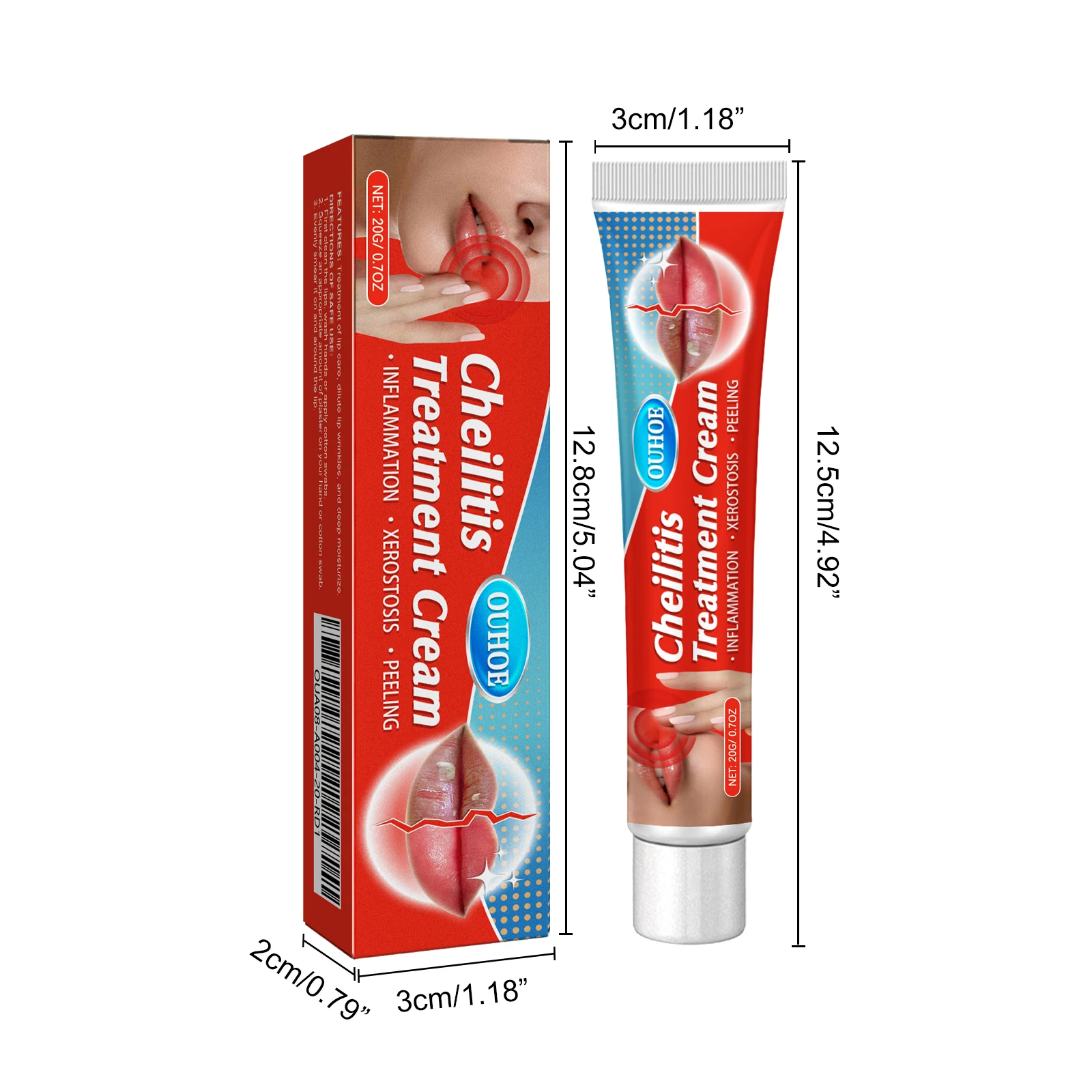 OUHOE Lip Repair Balm Lip Moisturizing and Hydrating Chapped and Cracked to Prevent Dryness and Lighten Lip Lines Care Balm