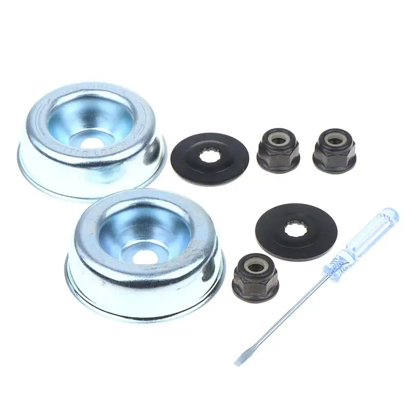 4pcs 4pcs Metal Blade Fixing Kit With 2 Sizes Of Nuts Replacement For SFS120 200 250 56R 80 Strimmer Brushcutter Accessories view 2
