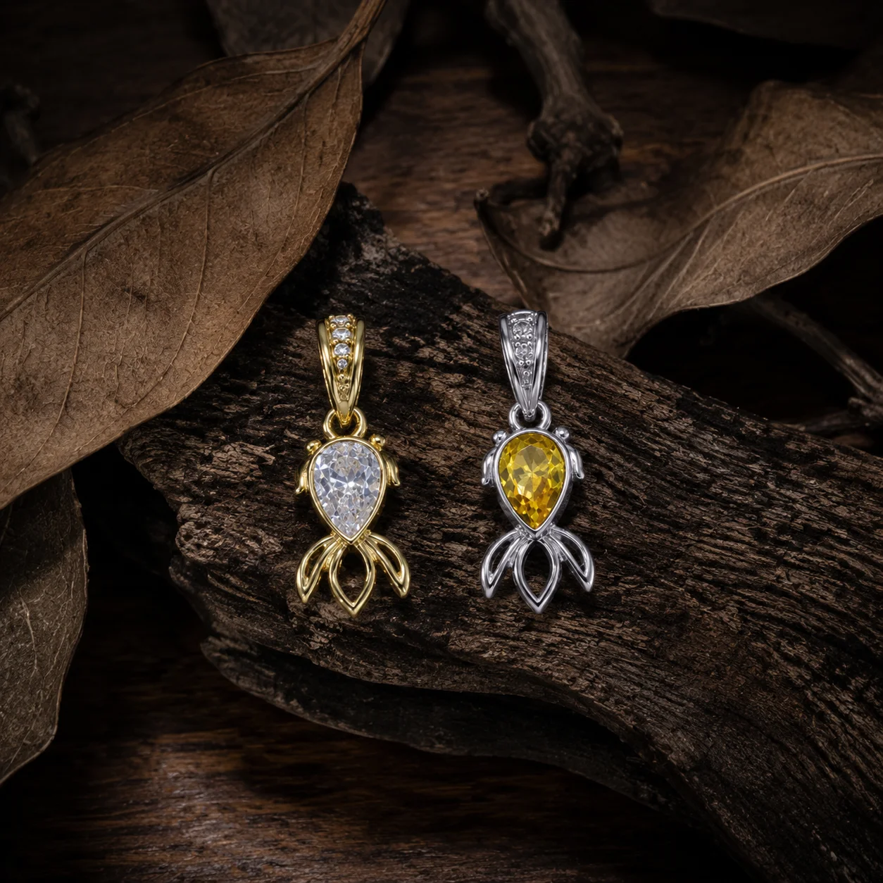 ZHENL Niedliche Y2K Ästhetik Ozean-Serie Tier-Anhänger Charms Vergoldeter Edelstahl DIY Kette Jubiläums-Geburtstags-Schmuck – Detail 9