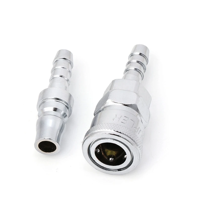2 Pcs 8mm Pneumatic Air Line Hose Quick Release Coupler Connectors Compressor