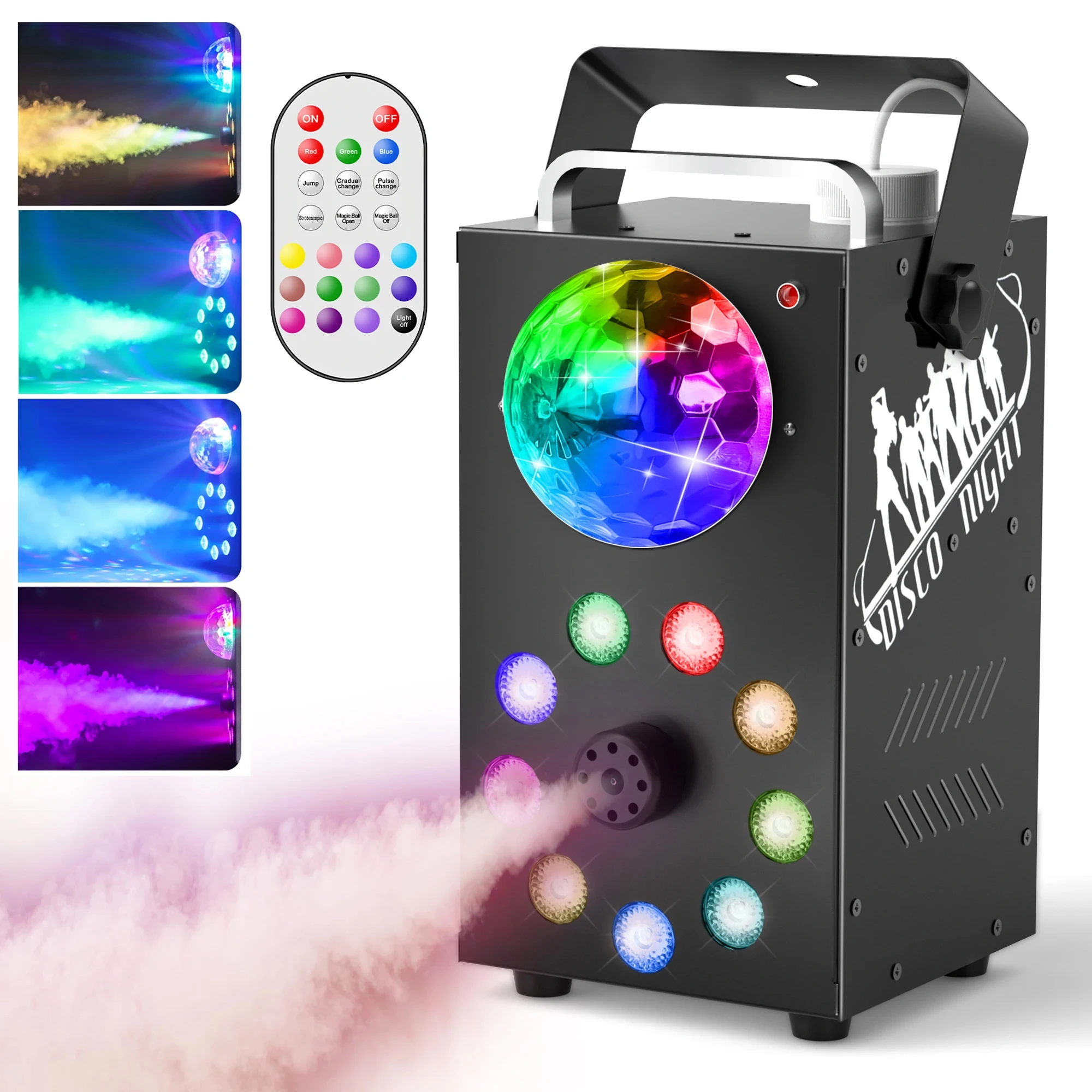 

700W 3in1 LED Smoke Machine Wireless Remote Control Effect Fogger RGB Stage Light Fog Machine DJ Disco Party Christmas