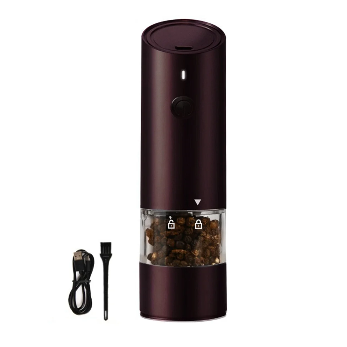 

Electric Salt and Pepper Grinder USB Charging Automatic Salt and Pepper Grinder, Suitable for Kitchens and Restaurants,D