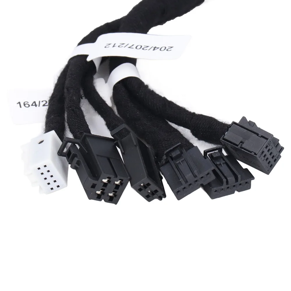 5-in-1-elv-test-cable-full-flock-fabric-wrap-wear-resistant-car-test-line-numbered-id-labels-diagnostic-cable-set