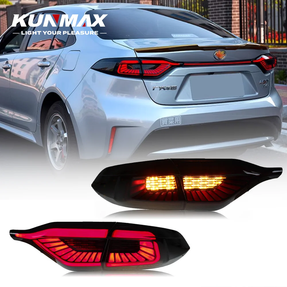 Pair Of Car Tail Light Assembly For Toyota Levin 2019-2020 LED Brake Flowing Water Flicker Plug and Play Taillamps Taillights