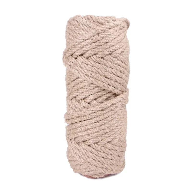 10 Meters Pet Cat Scratching Twine Rolls Hemp Twisted Cord Macrame Paw Claw Furniture Protector Natural Jute Scratch Guards Rope