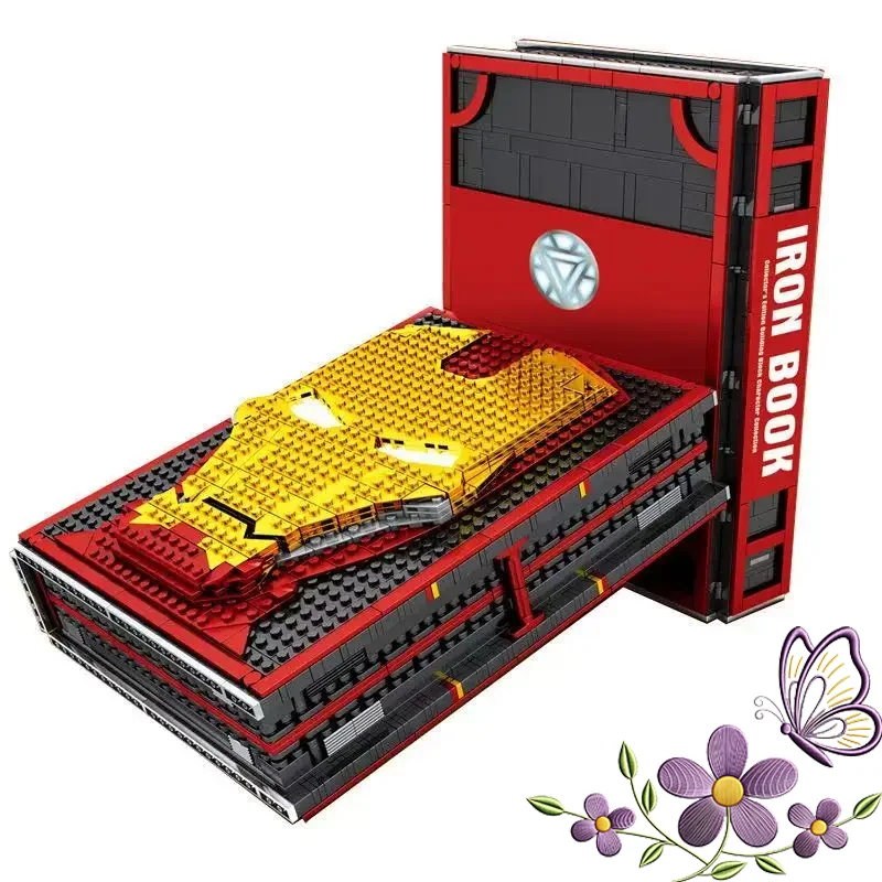 disponibile-set-di-costruzioni-iron-man-con-2610-pezzi-libro-illustrativo-e-52-modelli-di-personaggi-regalo-ideale