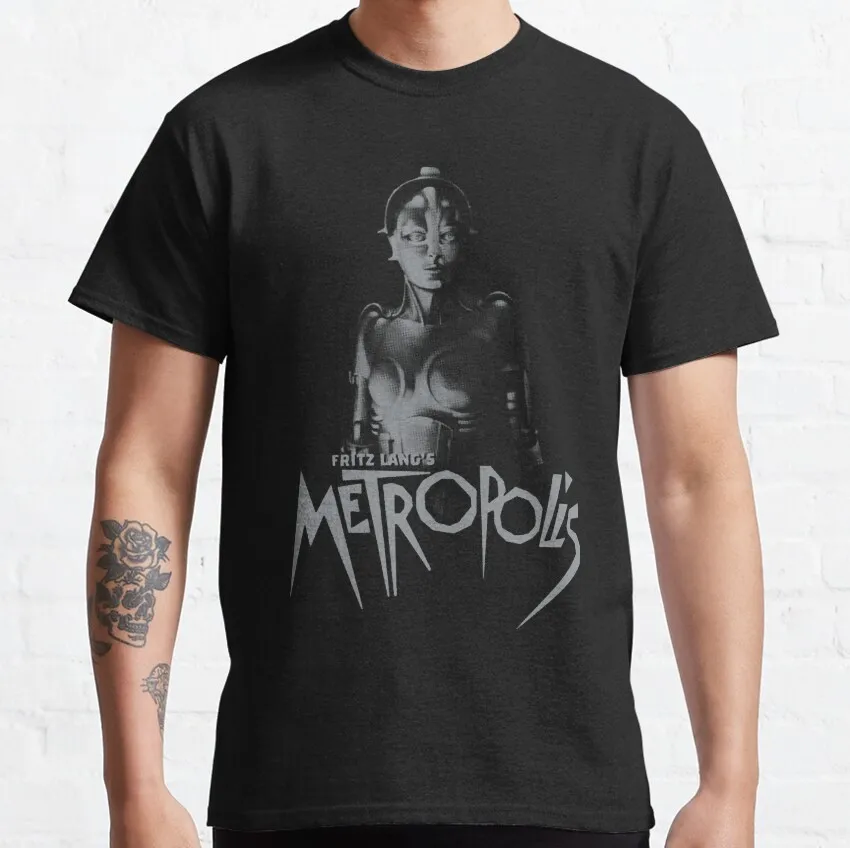 Metropolis - 1927 German Expressionist Science Fiction Film T-Shirt for men100% cotton printed graphic t shirts plus size tee