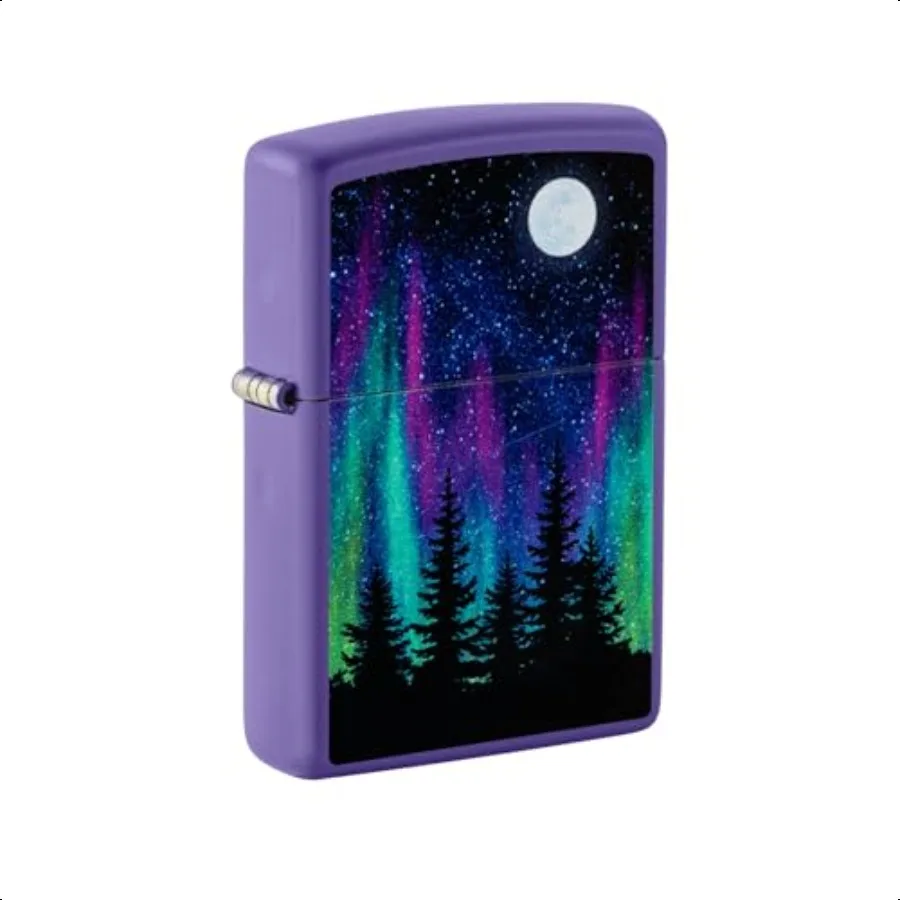 

Карманная зажигалка Northern Lights Design Фиолетовая матовая