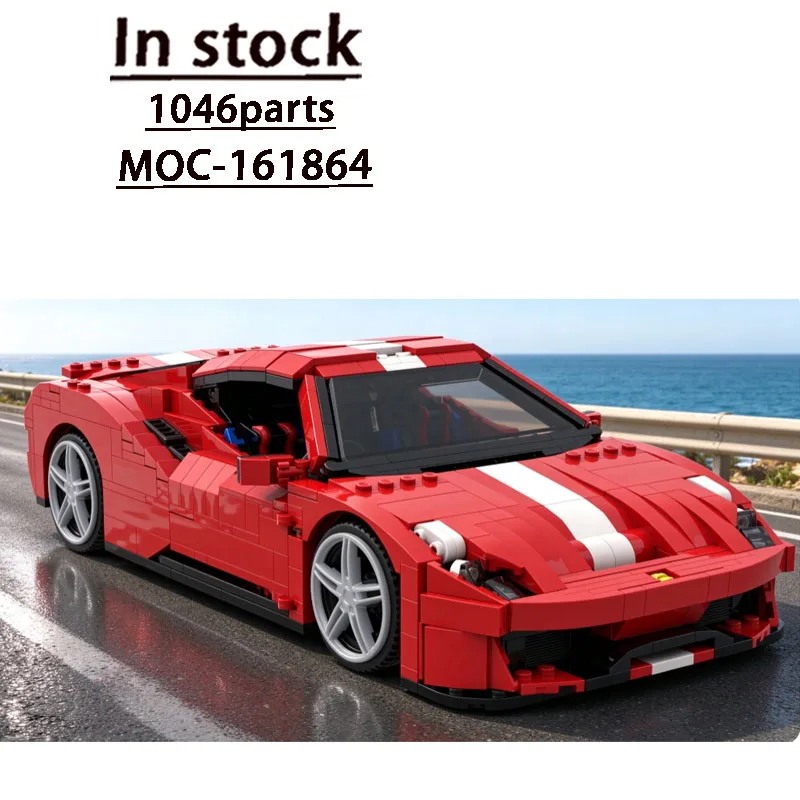 Building Block Model MOC-161864Hot-Selling Classic Sports Limited Edition Supercar1046Parts Birthday Exclusive Creative Toy Gift