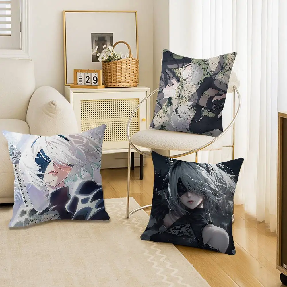 Game Nier Automata Lucky Dragon pillow cover sofa cushion cover home room decoration children gift