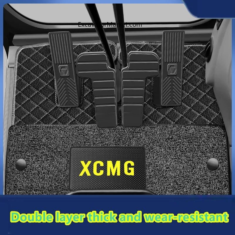 For XCMG foot pad XE60/75/135/155/200/210/380 new cab carpet double layer thickening wear-resistant non-slip Excavator Parts