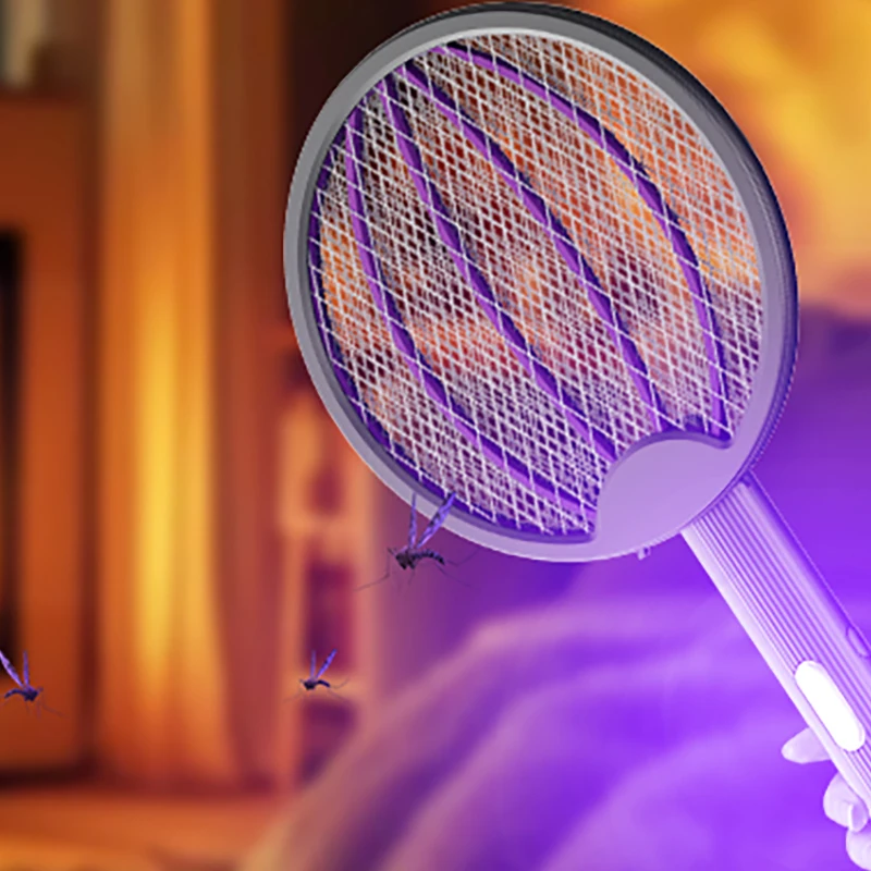 Multi Purpose Mosquito Killing Table Stand/Hold/Hang Mosquito Killing Racket Transformed Into Mosquito Killing Lamp