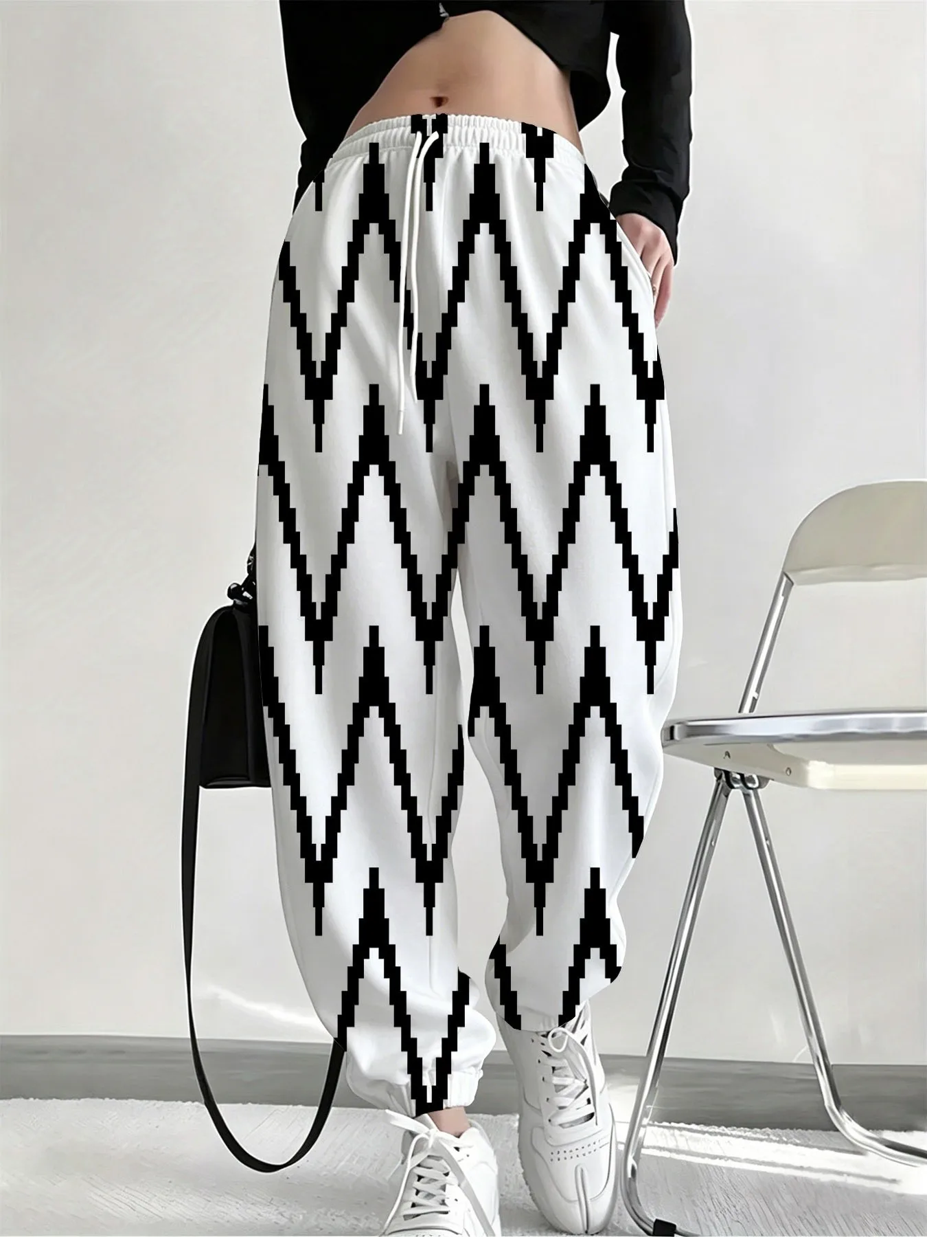 2026 autumn and winter new style street fashion casual comfortable easy-matching 3D pattern printed women's pants