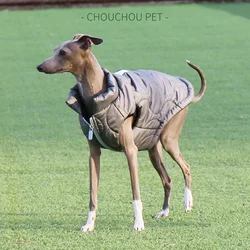 Gri fermuar iggy İtalyan Greyhound Whippet küçük orta ölçekli köpek ceket yelek pet giyim