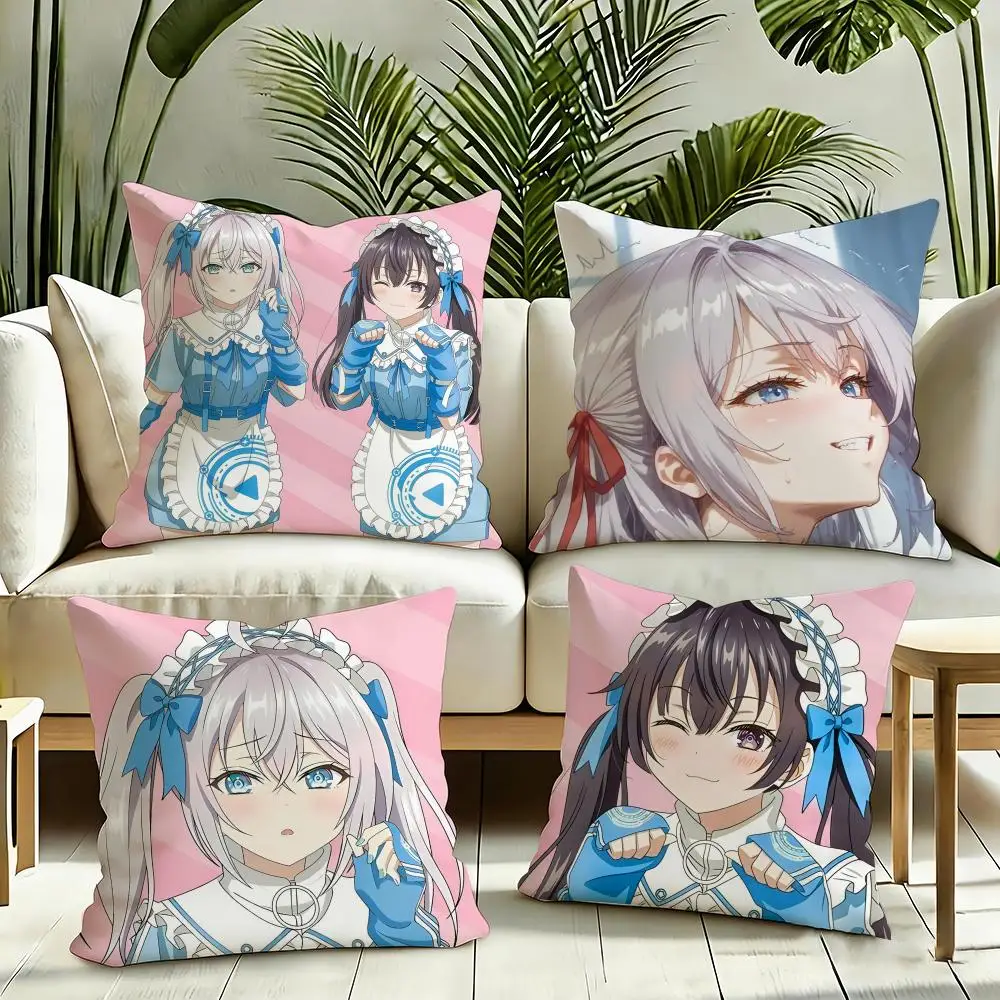 Alya Sometime Hides Her Feelings in Russian Cushion Cover Reversible Plush Pillow Cover Soft Fluffy  Home Decor for Sofa Bedroom