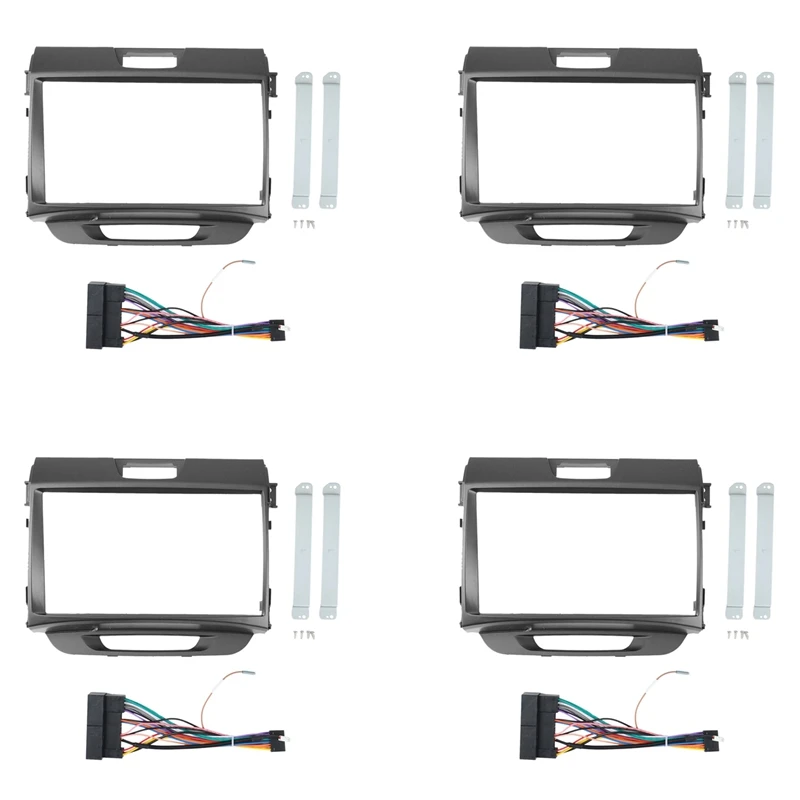 

4 шт. 9-дюймовая Автомобильная радиоустановка для KIA SPORTAGE 2010-2016, комплект для установки стереопроигрывателя, панели приборной панели, 2Din рамка