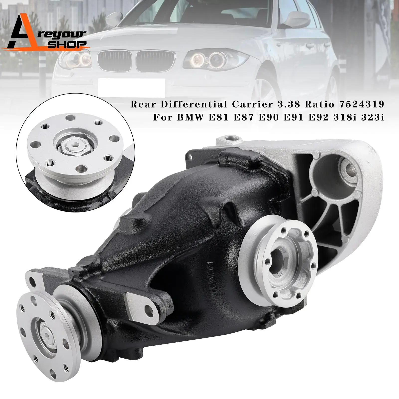 Rear Differential Carrier 3.38 Ratio for BMW E81 E87 E90 E91 E92 318i 323i