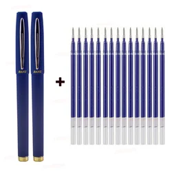 1.0mm Rollerball Pen Black Blue Red Practicing Calligraphy Antibacterial Ballpoint Pen 0.5 0.7mm Tip Student Large Capacity