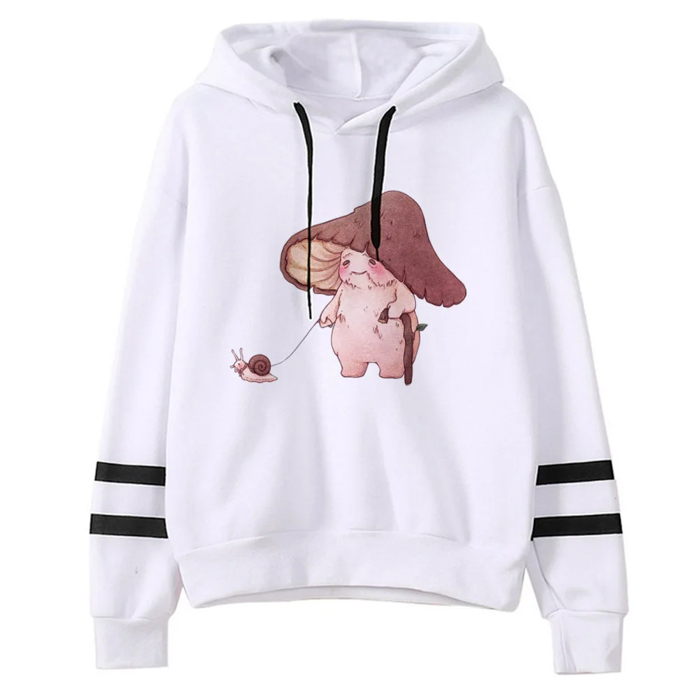 Mushroom hoodie graphic winter Y2K soft fabric elegant athleisure women sweatshirts pullover graphic Japanese athleisure