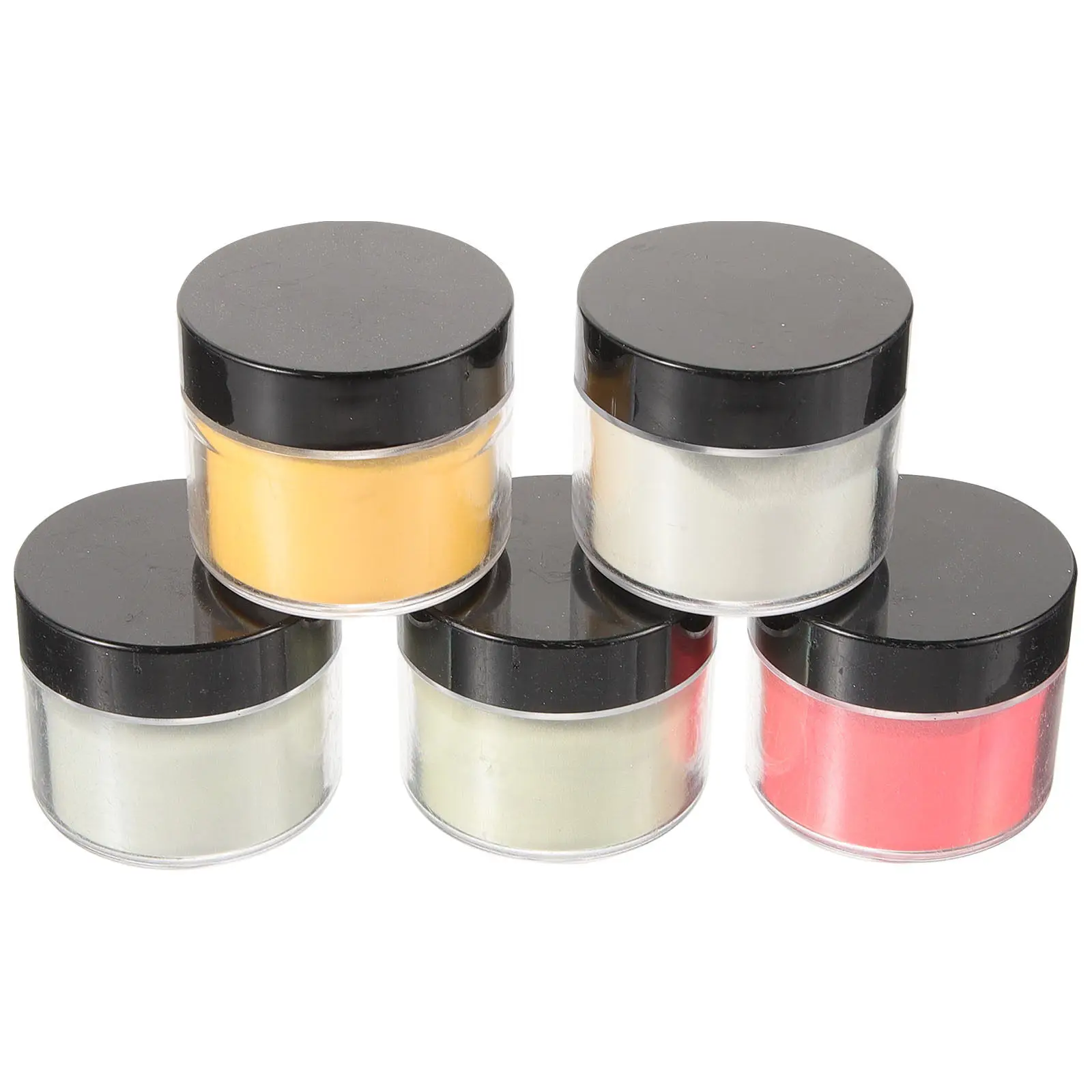 

5Pcs Glow in The Dark Powder Nail Art Pigment Soap DIY Multi Use Pigment Crafting Supplies DIY Eye Shadow Material
