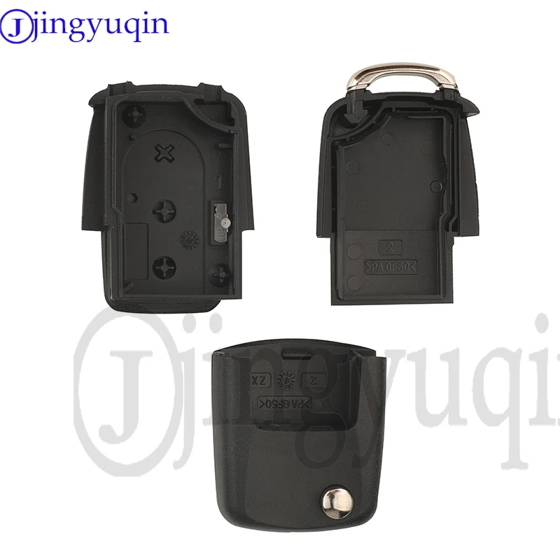 

jingyuqin 3 Buttons Remote Key Case Cover For VW VVDI XKB501EN Car Key Shell No Blade Without Battery Holder Fob