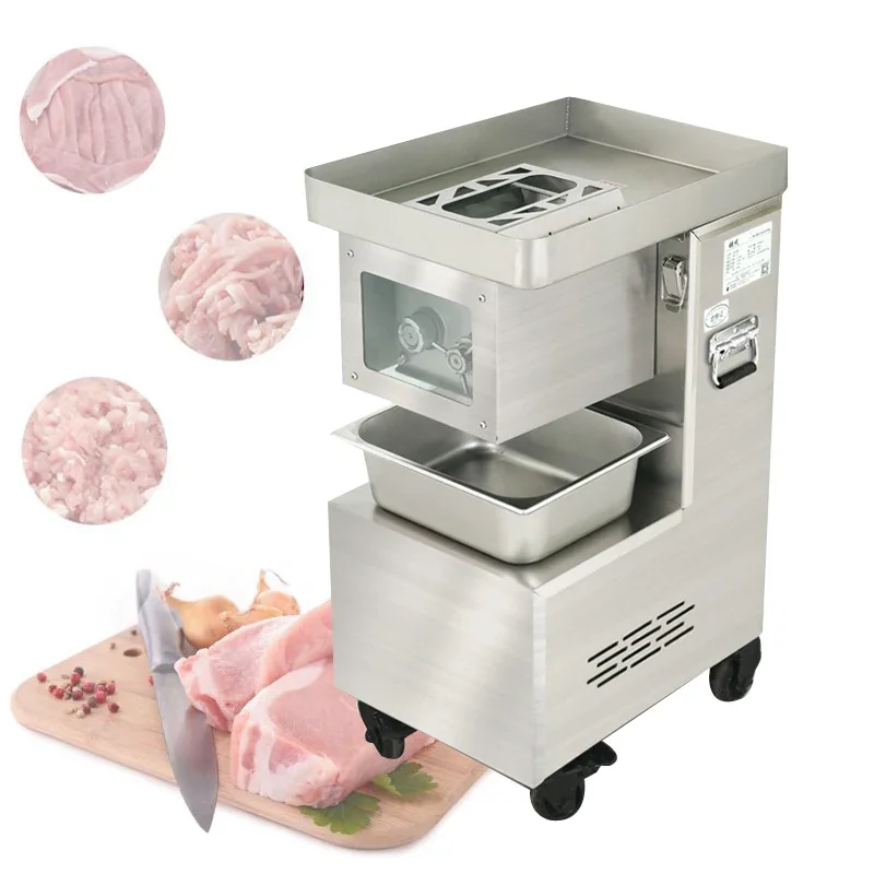 

Commercial Stainless Steel Meat Slicer Household Shredded Diced Mince Machine Meat Cutter Machine