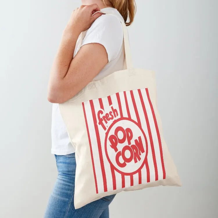 Bolso tote Fresh Popcorn, bolso de lona para hombre, bolso de hombro de lona para mujer