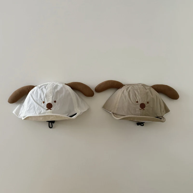 Spring Summer Kids Boys Girls Baseball Hats Cartoon Dog Pattern Thin Breathable Quick Drying Baby Sun Hat Outdoor Children Peake