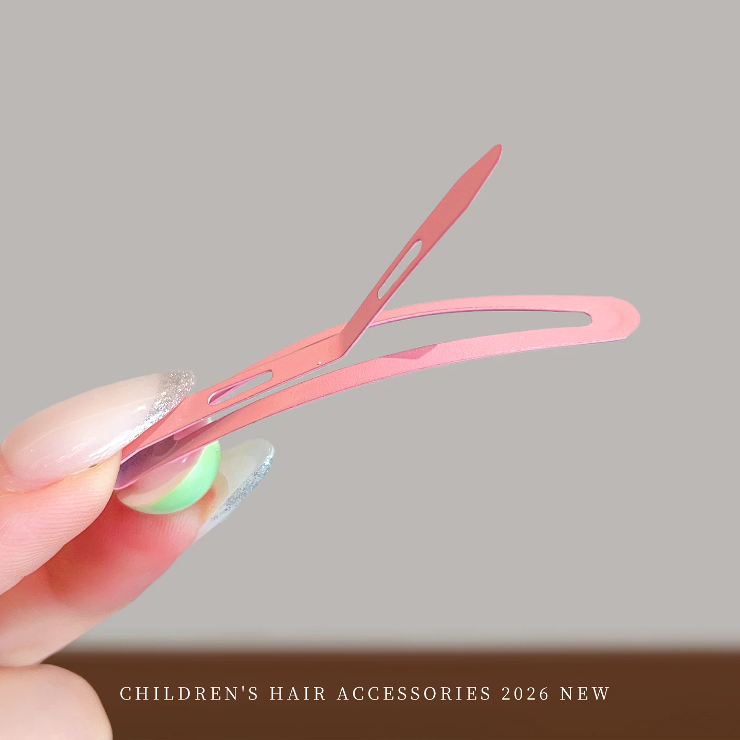 New 5pcs/set Candy Color Heart Flower Ball Snap Hair Clips 2026 Korean Macaron Alloy Hairpins For Women Girls Kids Toddler  Gift view 5
