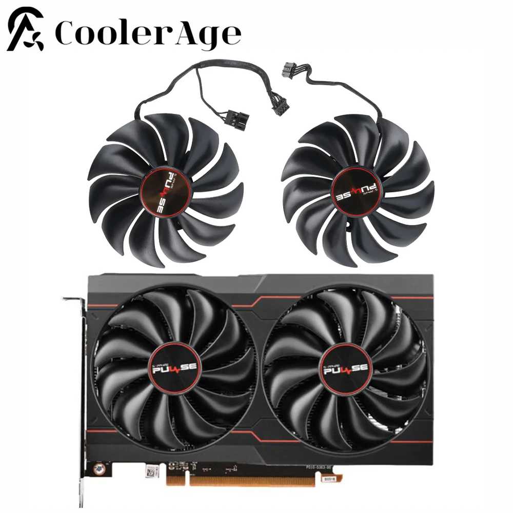 For SAPPHIRE PULSE AMD Radeon RX 6500 XT Video Card Fan 90MM FDC9015U12S RX6500XT Graphics Card Replacement Fan