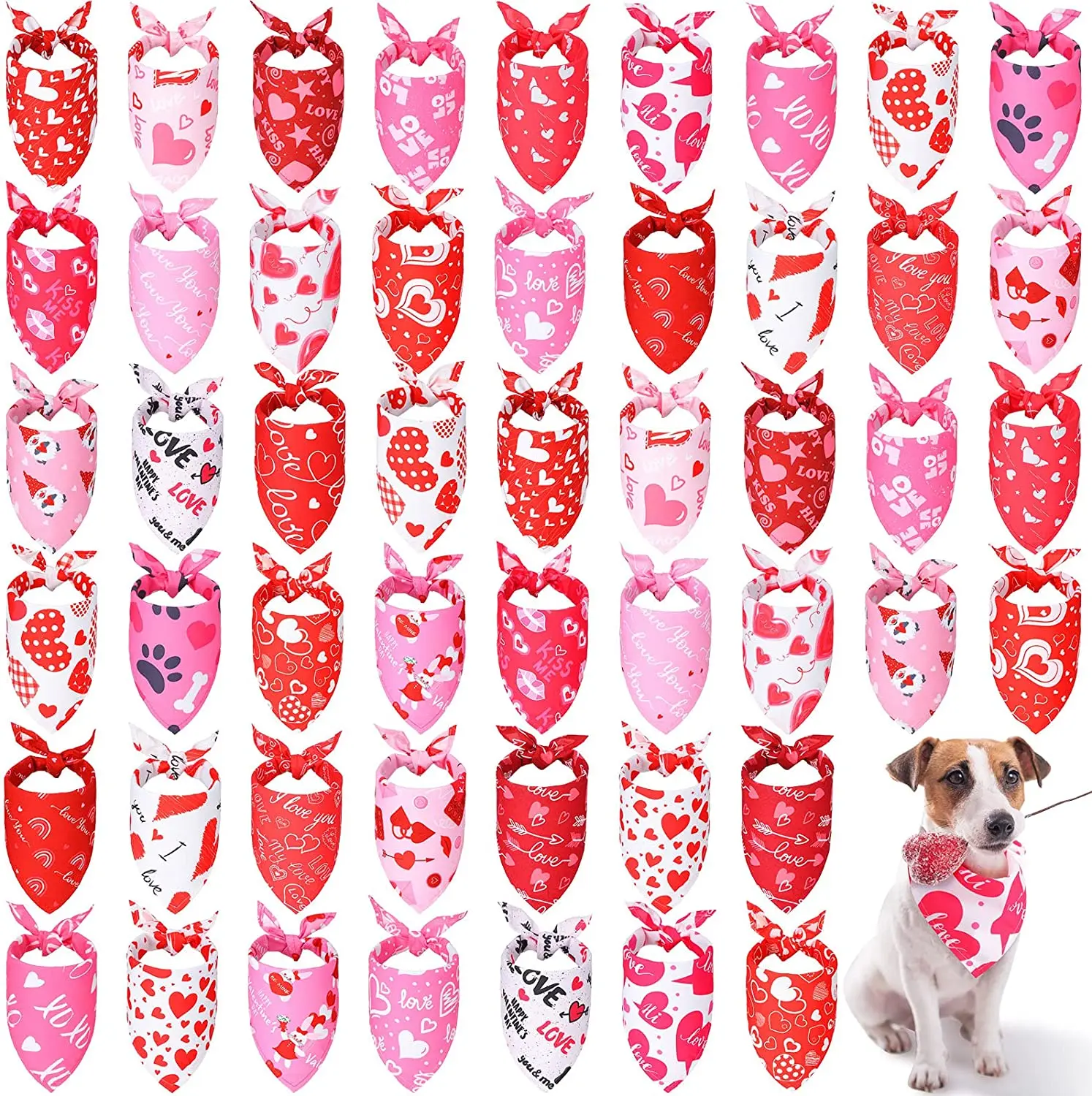 30/50/100Pcs Dog Scarf Bibs Triangle For Fall Halloween Christmas Dog Bandana Bulk Thanksgiving Small Medium Large Dog bandanas