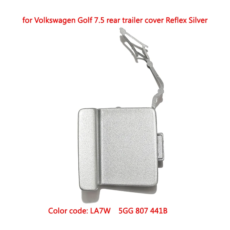 For VW Golf 7.5 2018-2020 Car Accessories Rear Bumper Tow Hook Eye Cover Towing Hole Cap Trailer Traction Lid Trim 5GG 807 441B