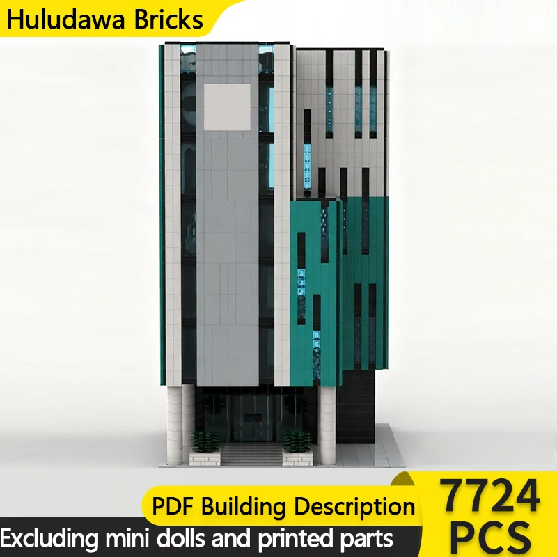 

Модель City Street View MOC, строительные кирпичи, городской центр, больница, модульная технология, детские праздничные подарки, сборные игрушки, костюм