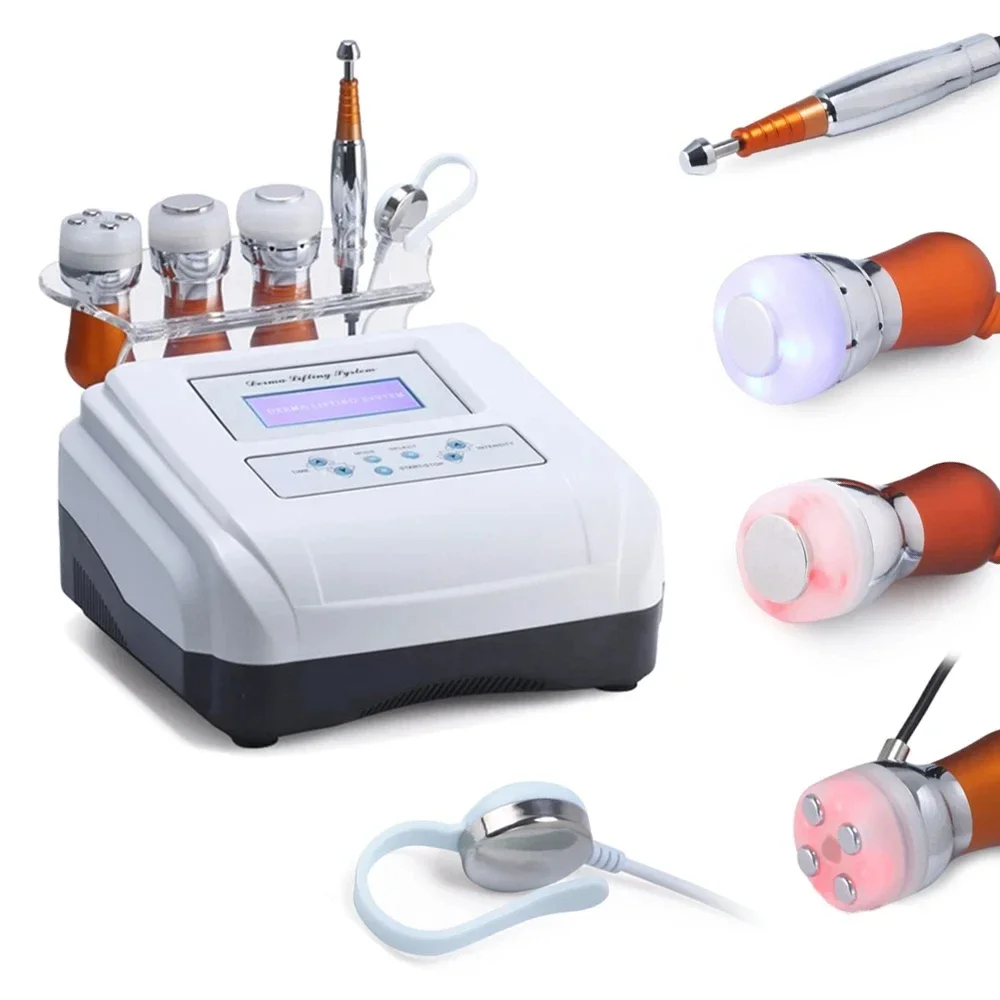 5 in 1 Mesotherapy Machine Body and Facial No-needle Skin Care Beauty Device EMS Electroporation Anti-aging Face Lift Tightening