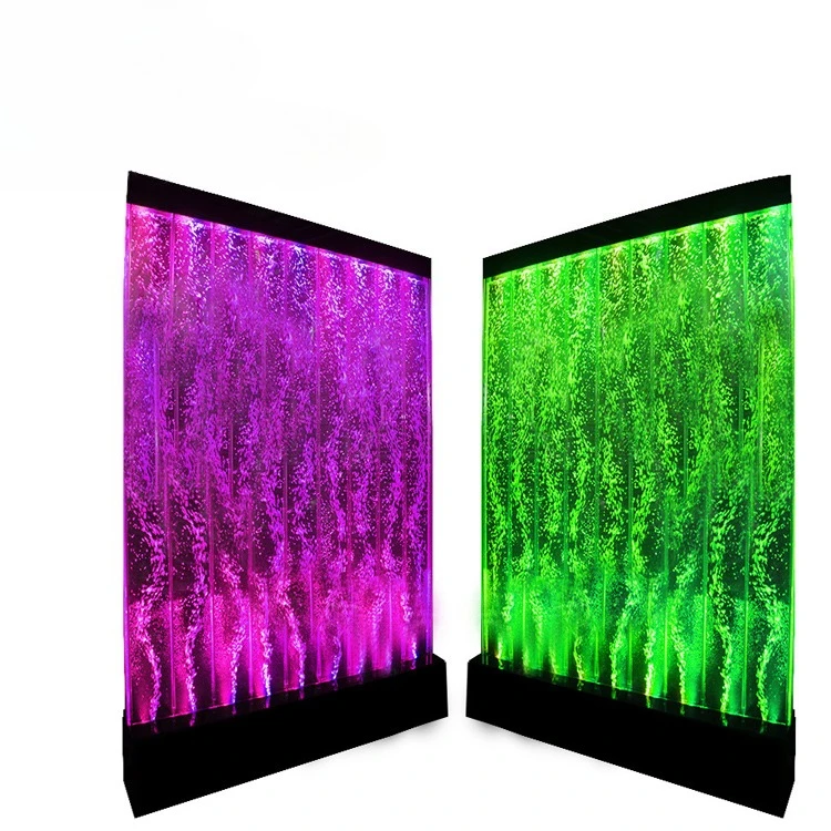 

Water curtain rain curtain waterfall screen wall partition light color-changing dynamic bubble wall screen
