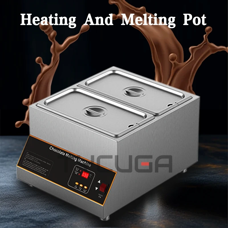 1/2/4 Cylinder Chocolate Tempering Machine Stainless Steel Electric Commercial Food Warmer For Milk/Cream Melting and Heating