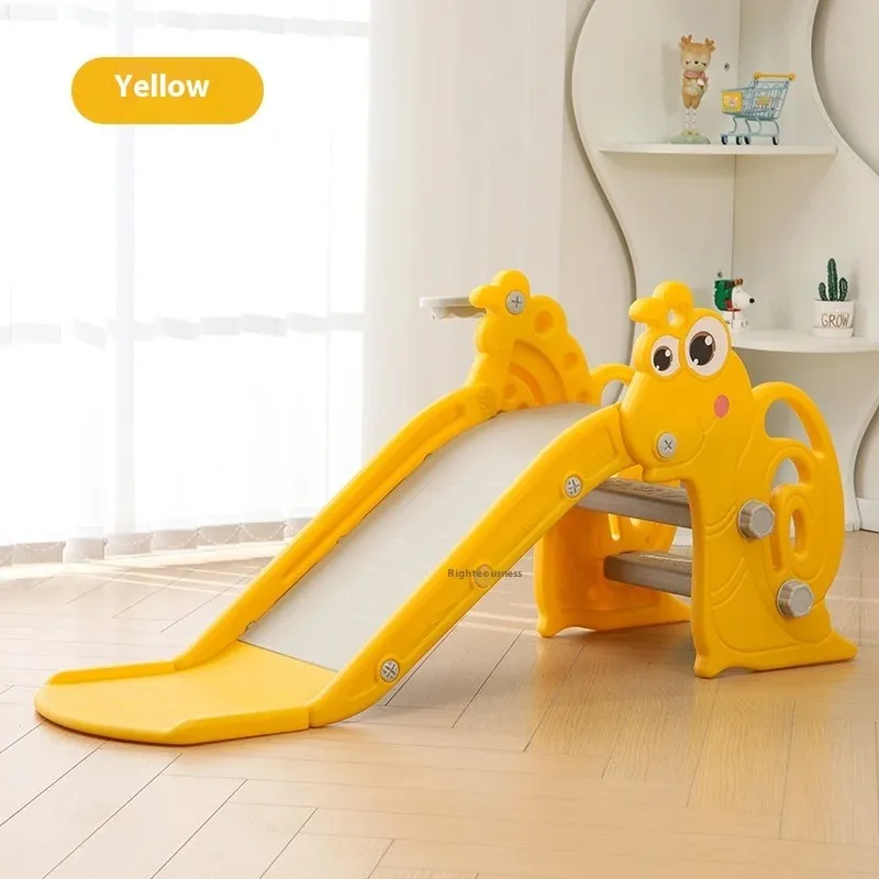 

Children Toy Slide Household Cartoon Snail Pattern Collapsible Family Paradise Indoor Amusement Park Toy Slide Gift for Kids